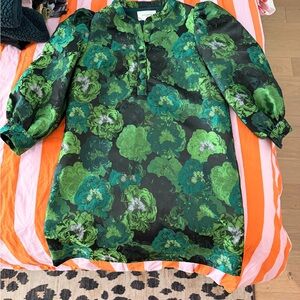 Tuckernuck Green Floral Mini Dress